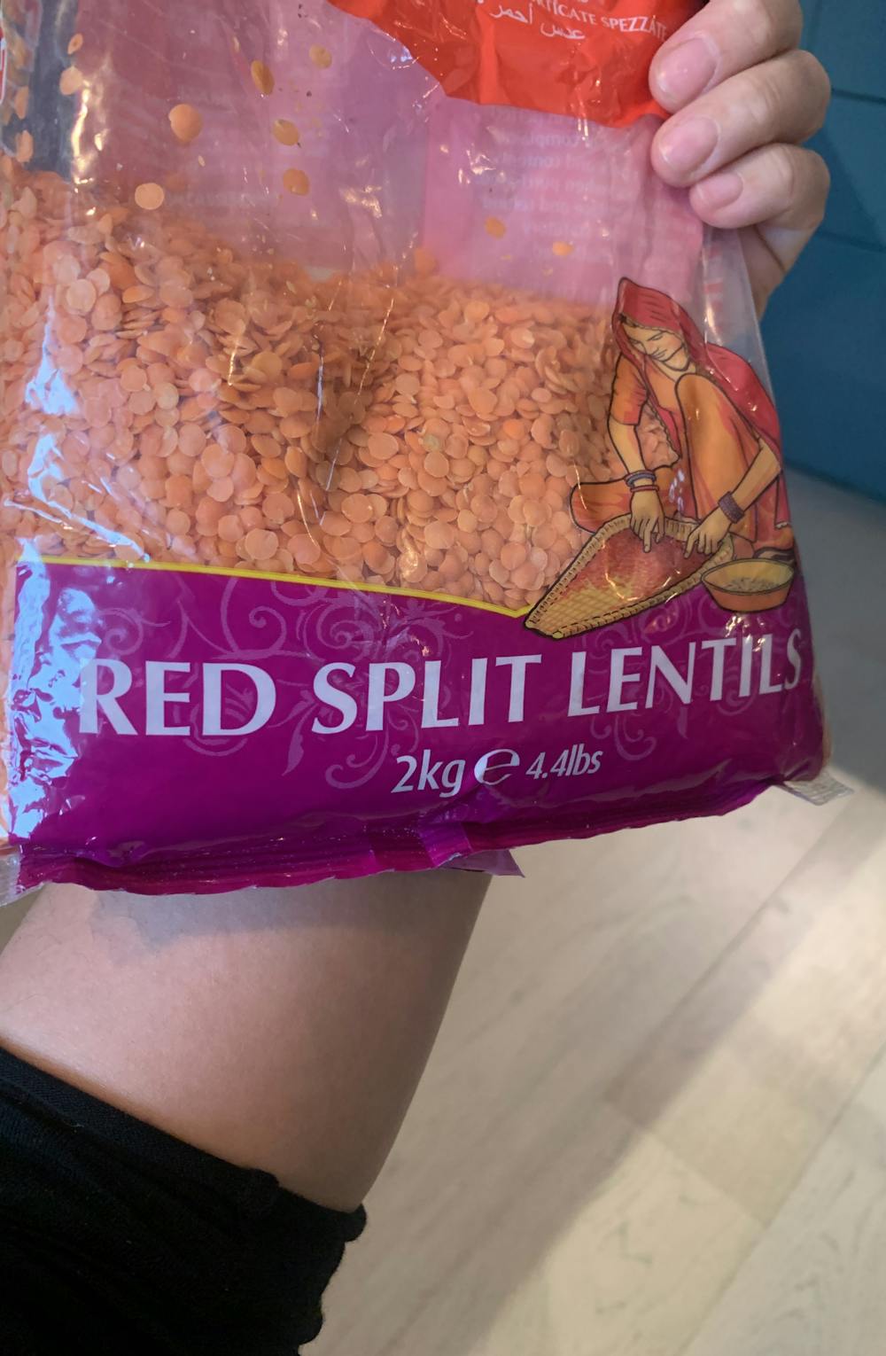 Ingrediensliste - Red split lentils, TRS