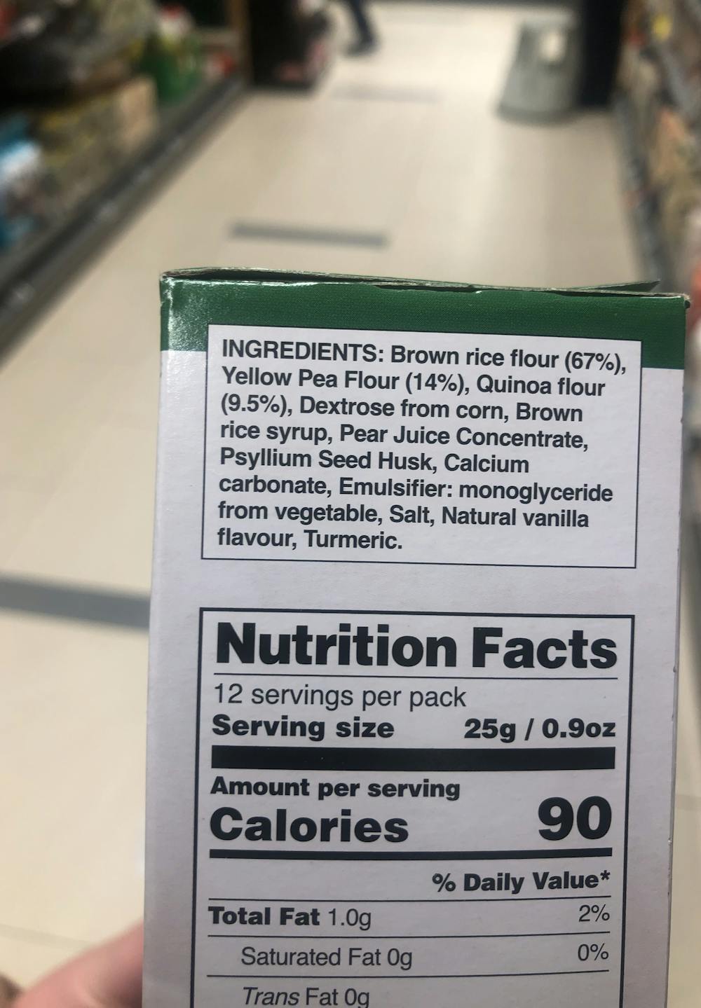 Ingredienslisten til Ogran Multigrain O´s with quinoa