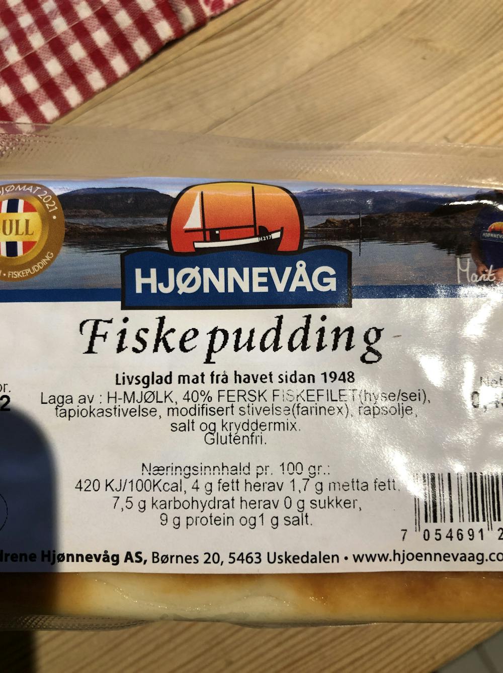 Ingrediensliste - Fiskepudding , Hjønnevåg 