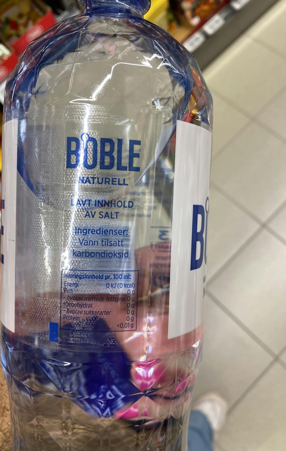 Ingrediensliste - Boble vann med kullsyre naturell, Eldorado