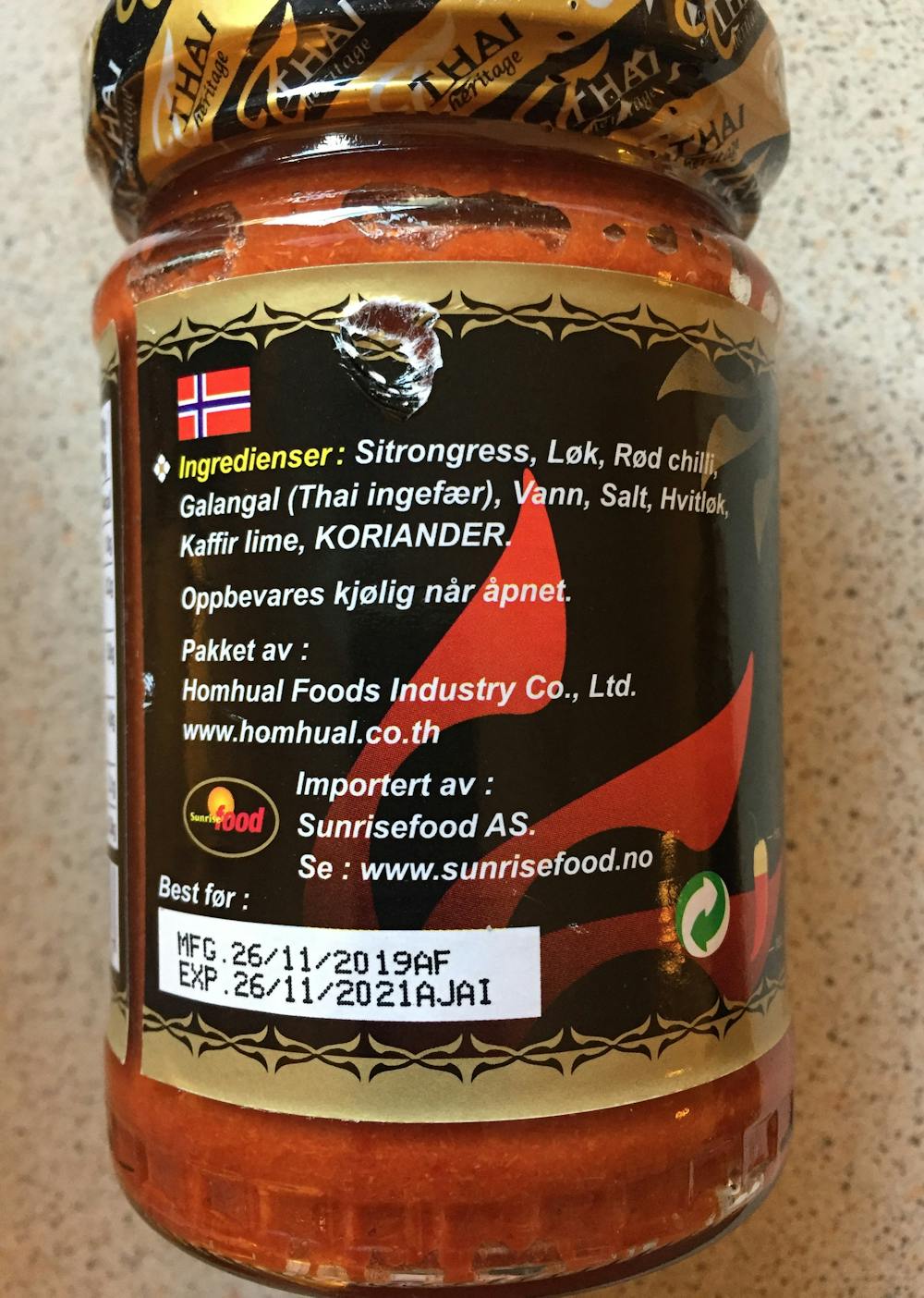 Thai heritage red curry 2024 paste