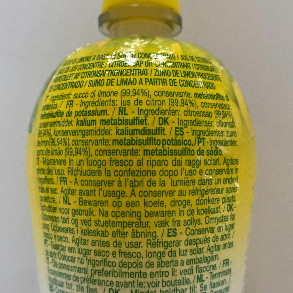 Ingrediensliste - Succo di Limone, Polenghi