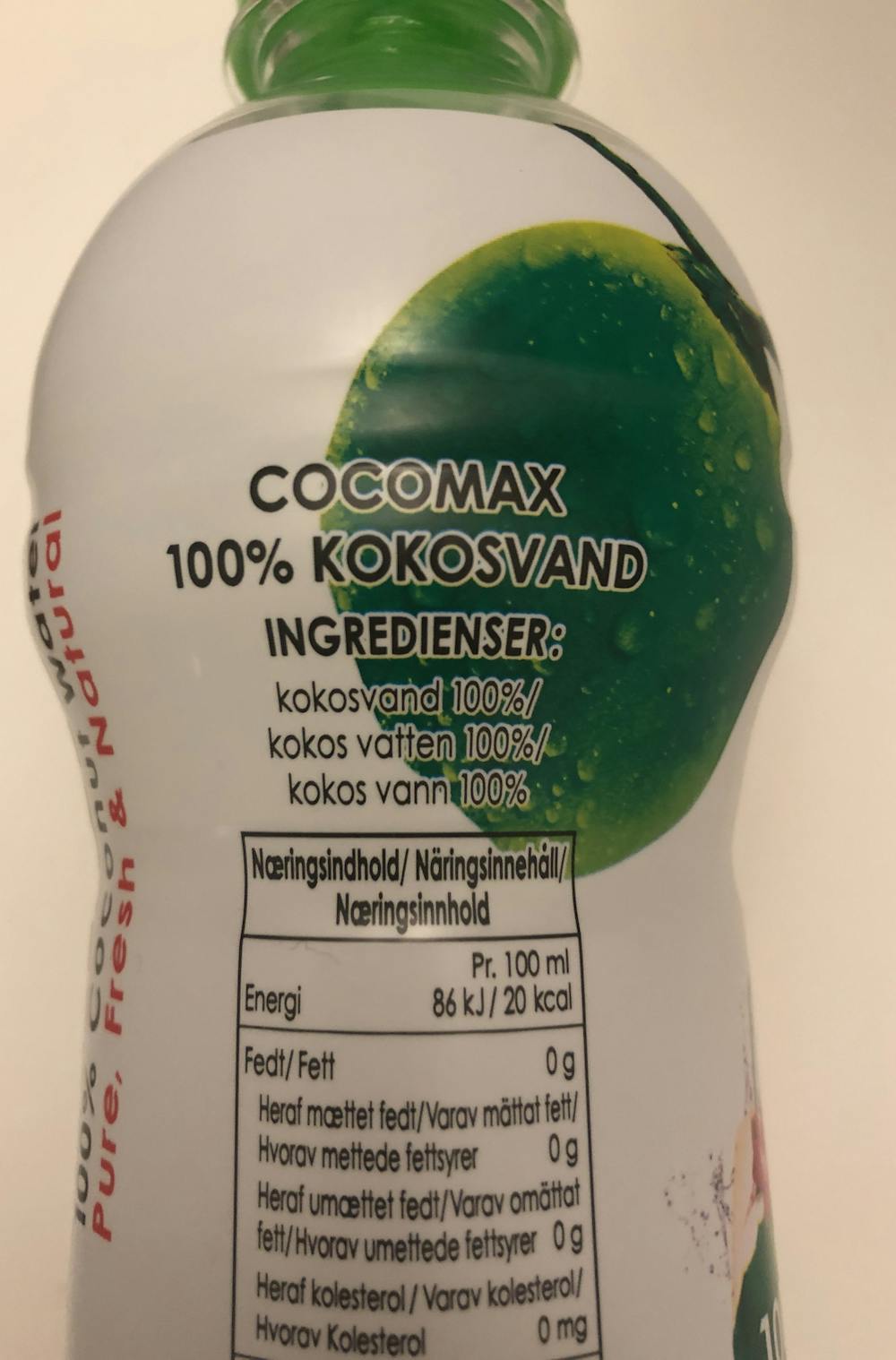 Ingrediensliste - Cocomax