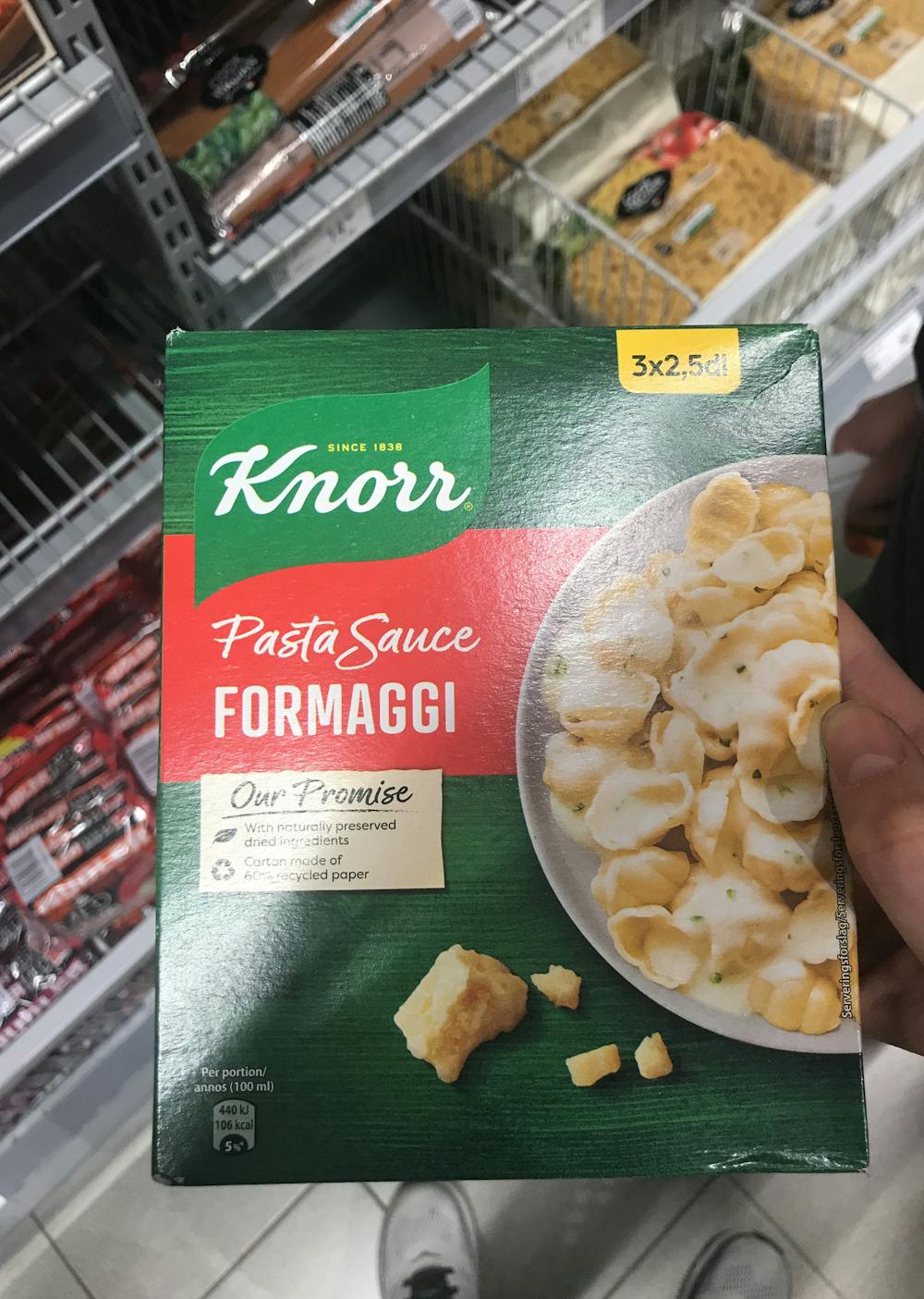 Pasta sauce formaggi, Knorr