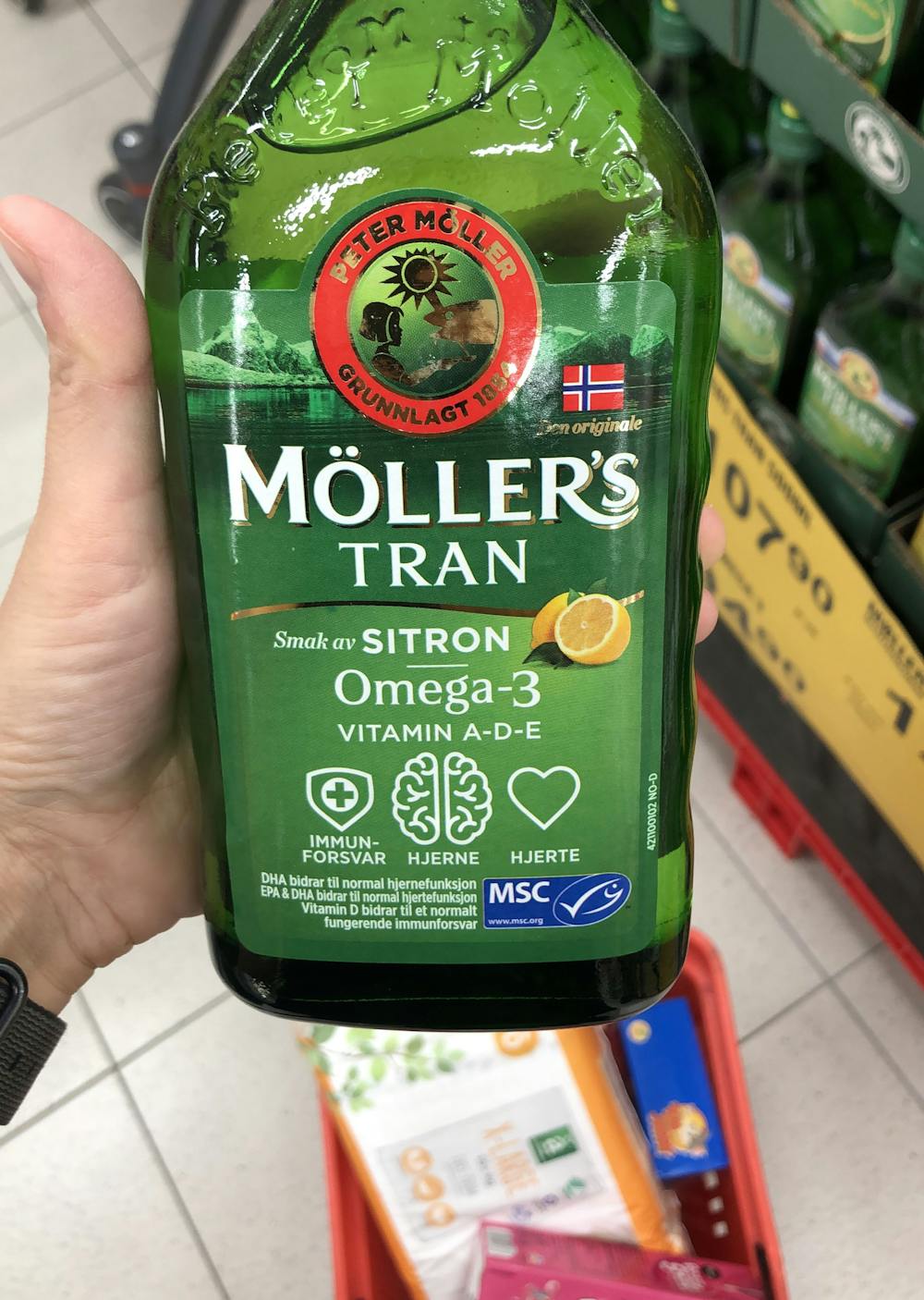 Möllers tran smak av sitron, Möllers