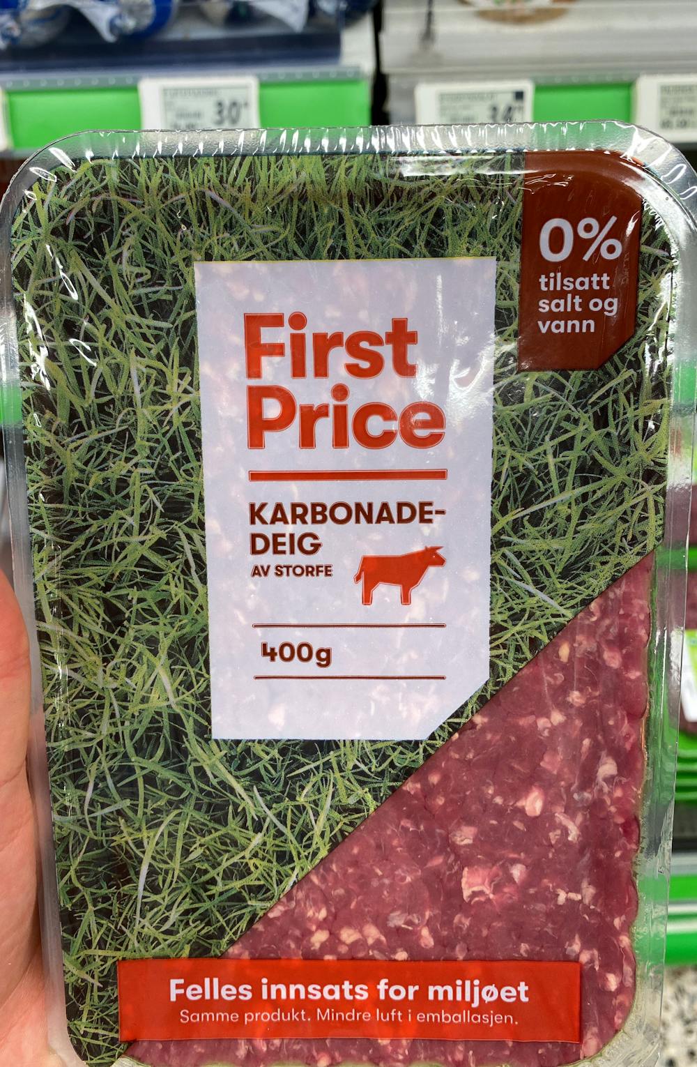 Karbonadedeig, First Price