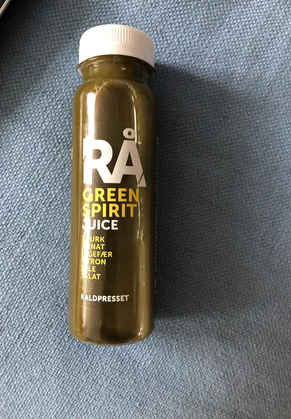 Green spirit juice, Rå