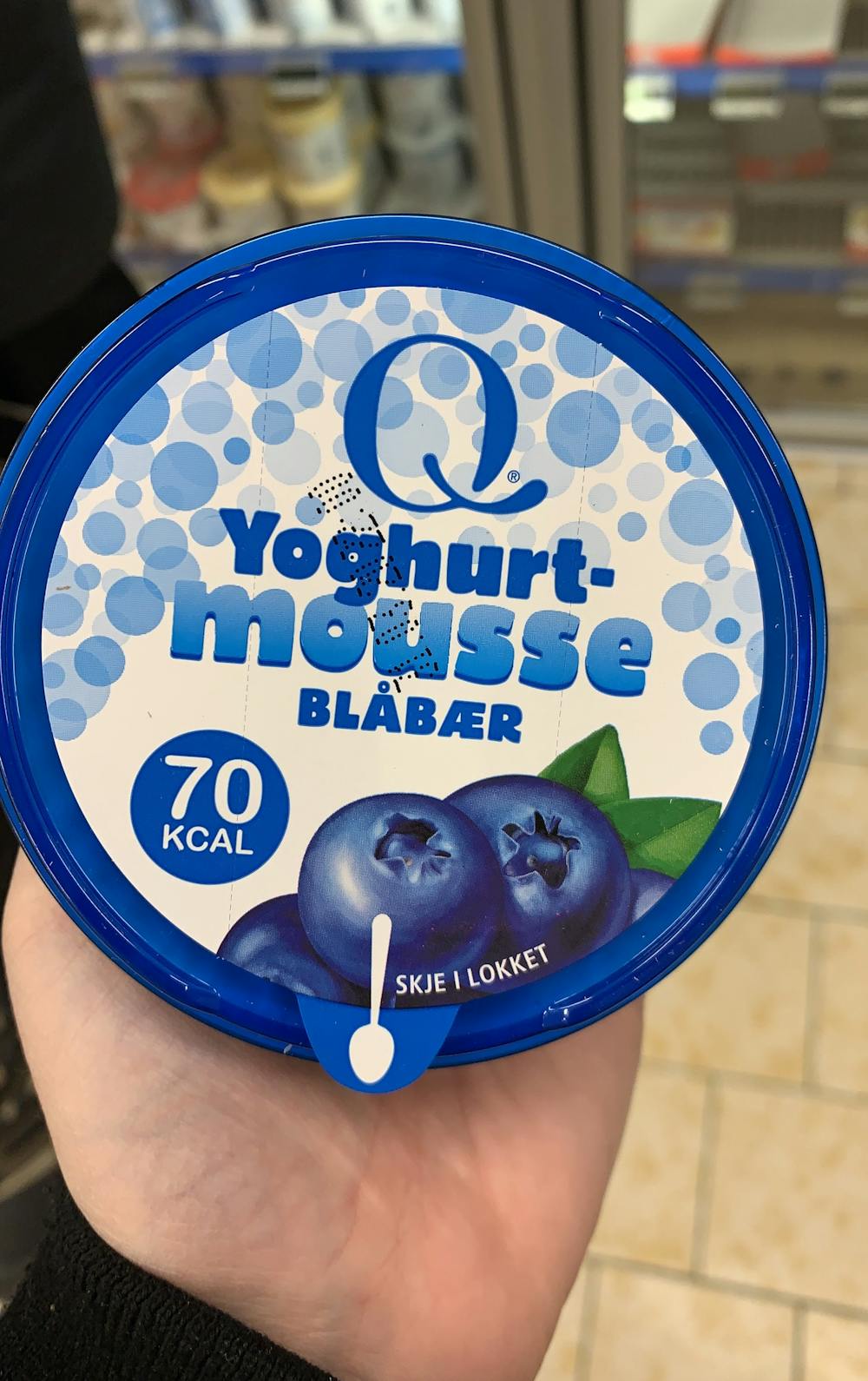 Yoghurtmousse blåbær, Q-meieriene
