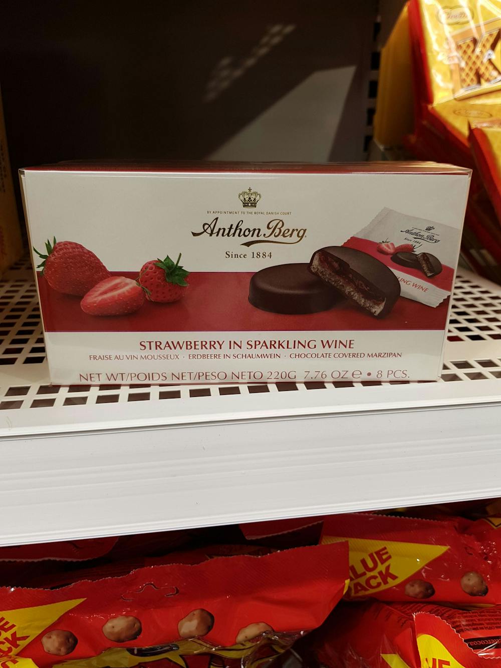 Anthon Berg Chocolate Covered Marzipan with Strawberry and