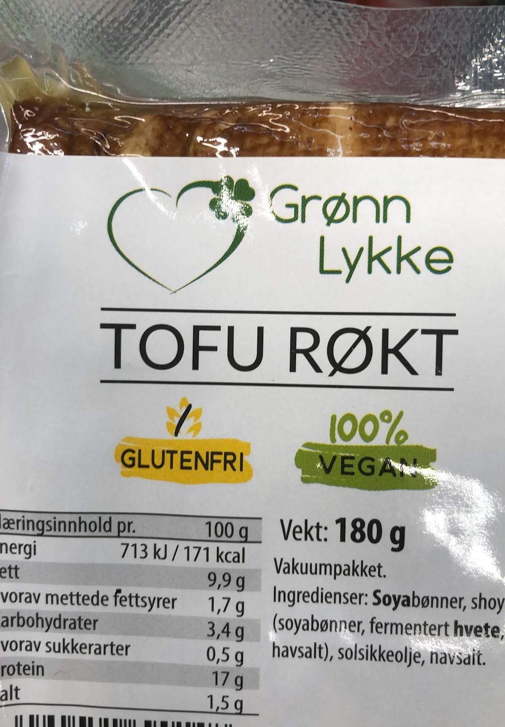 Tofu røkt, Grønn lykke