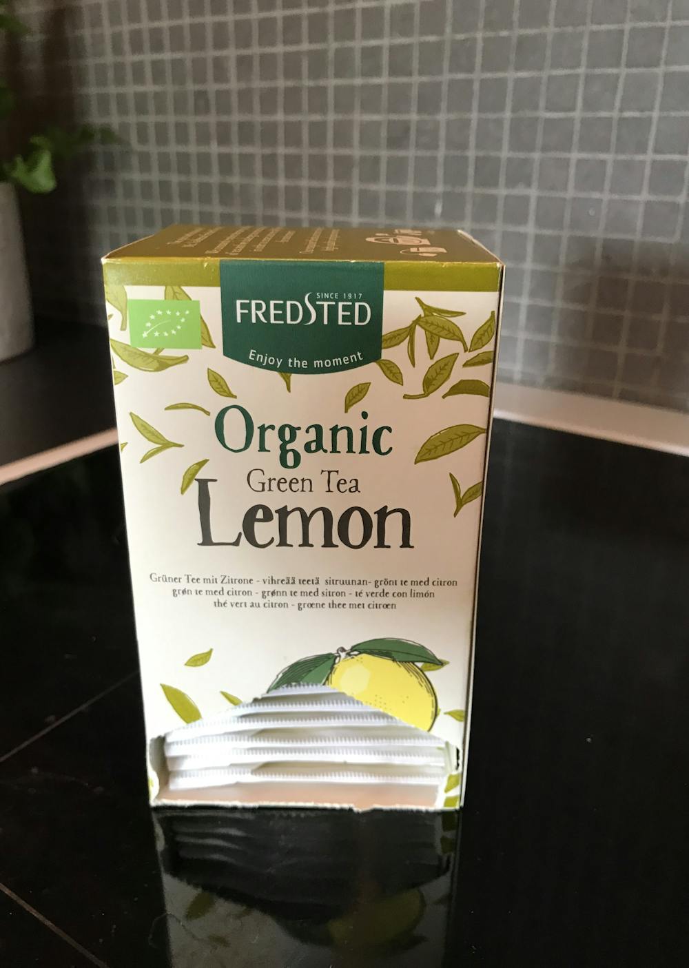 Organic green tea lemon, Frested