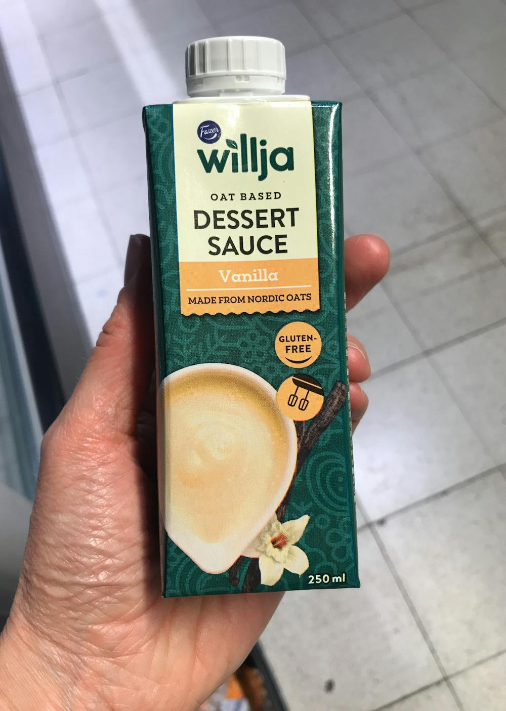 Dessert sauce vanilla , Fazer willja 