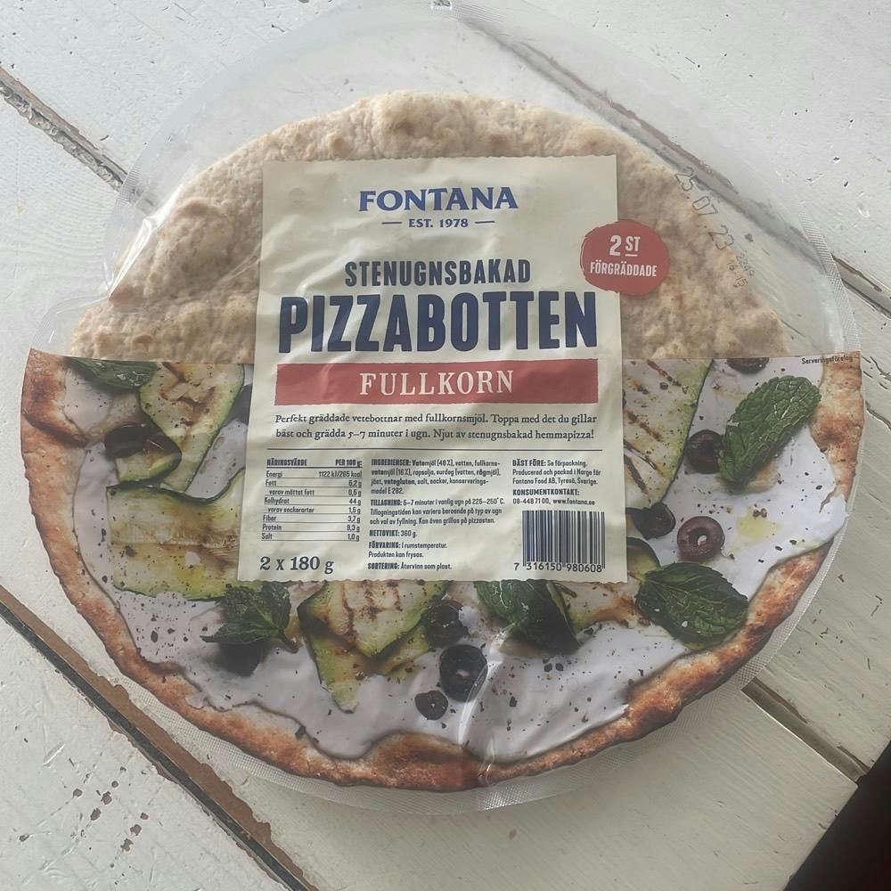 Stenugnsbakad Pizzabotten Fullkorn, Fontana