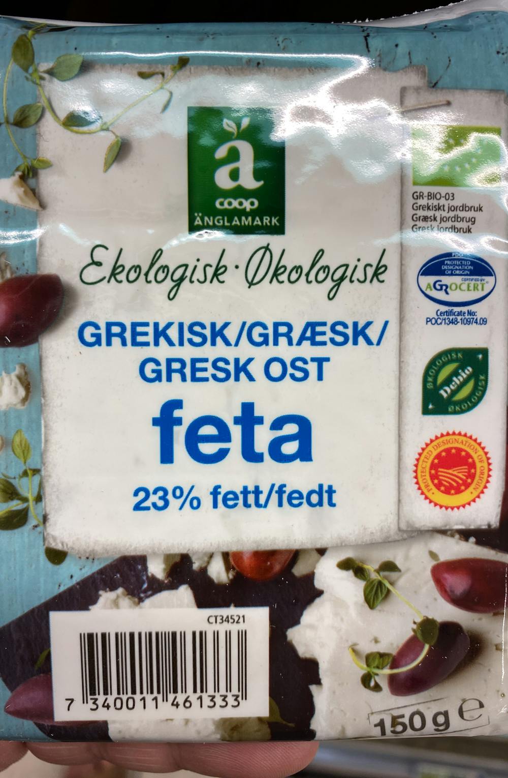Økologisk gresk feta , Änglamark