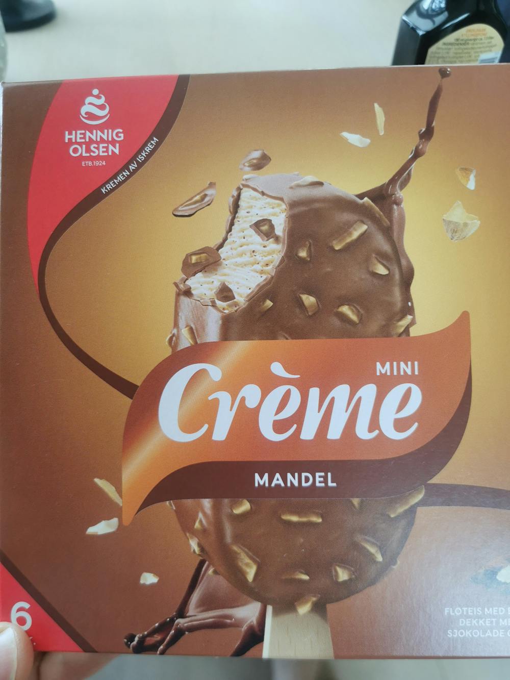 Crème mini, mandel, Hennig Olsen