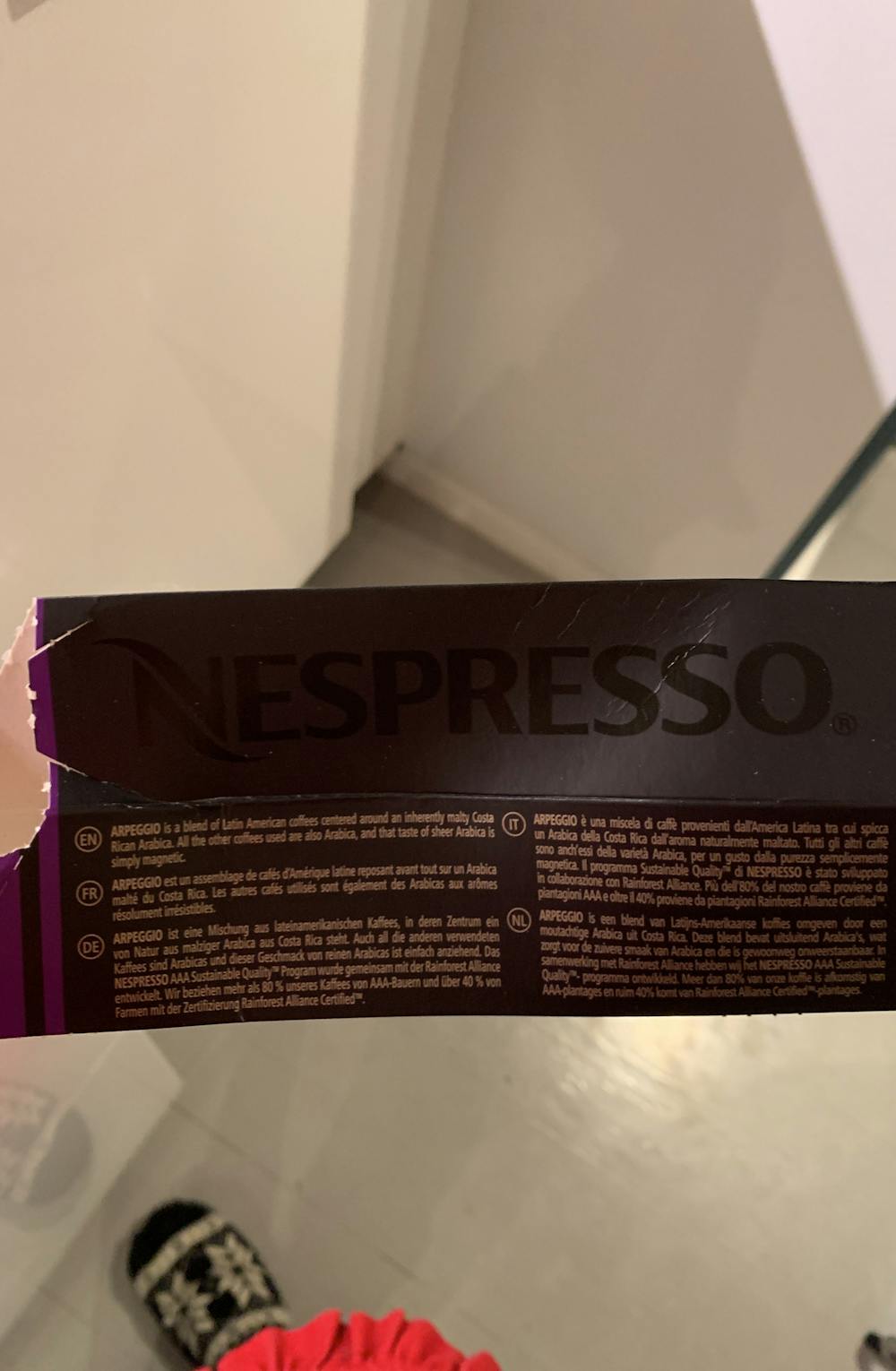 Arpeggio, Nespresso