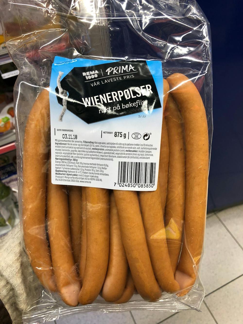 Wienerpølser, Rema 1000
