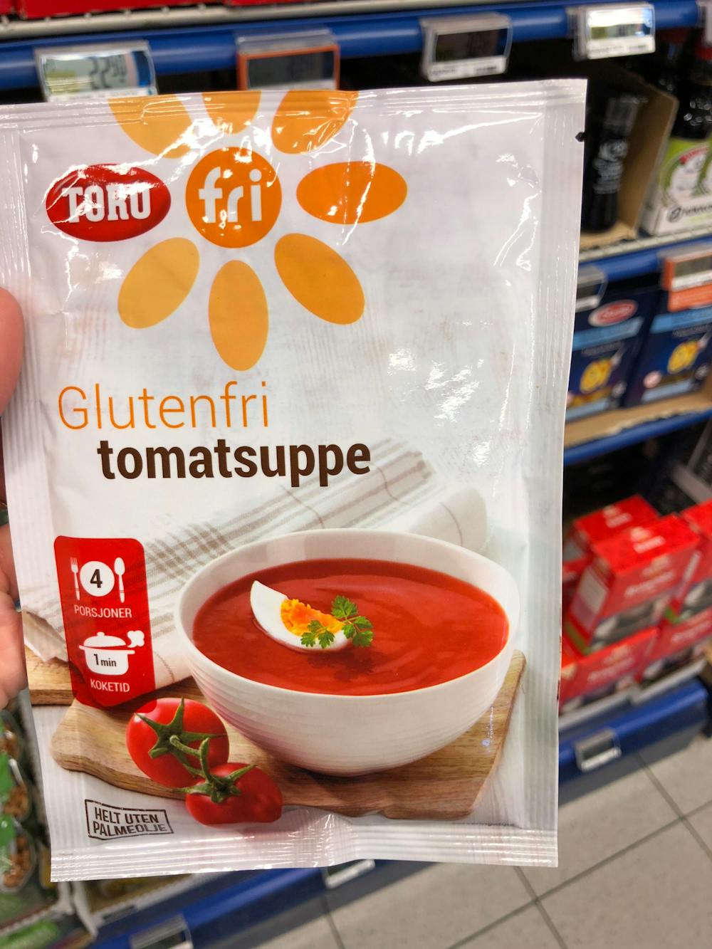 Glutenfri tomatsuppe, Toro