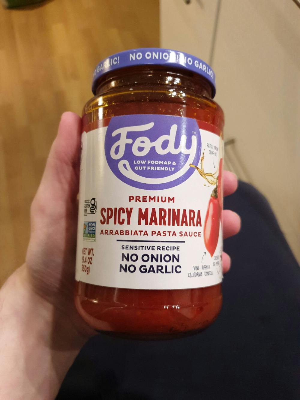 Premium spicy marinara, arrabbiata pasta sauce, Fody