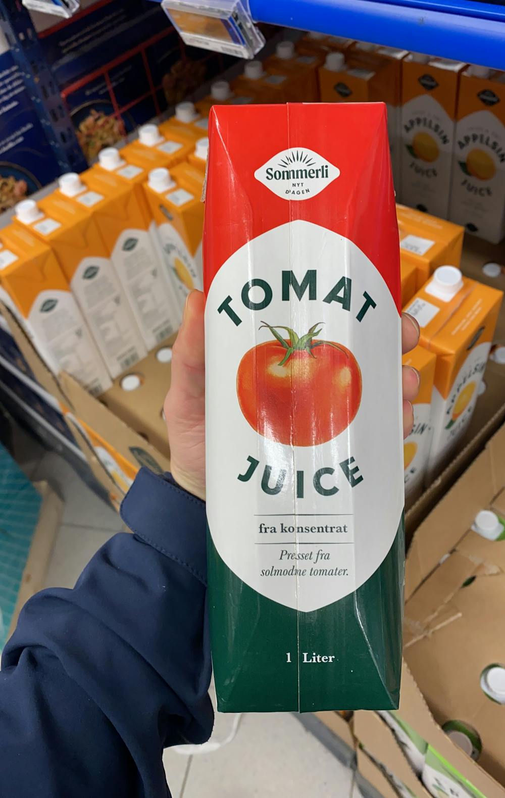 Sommerli tomatjuice, Rema1000
