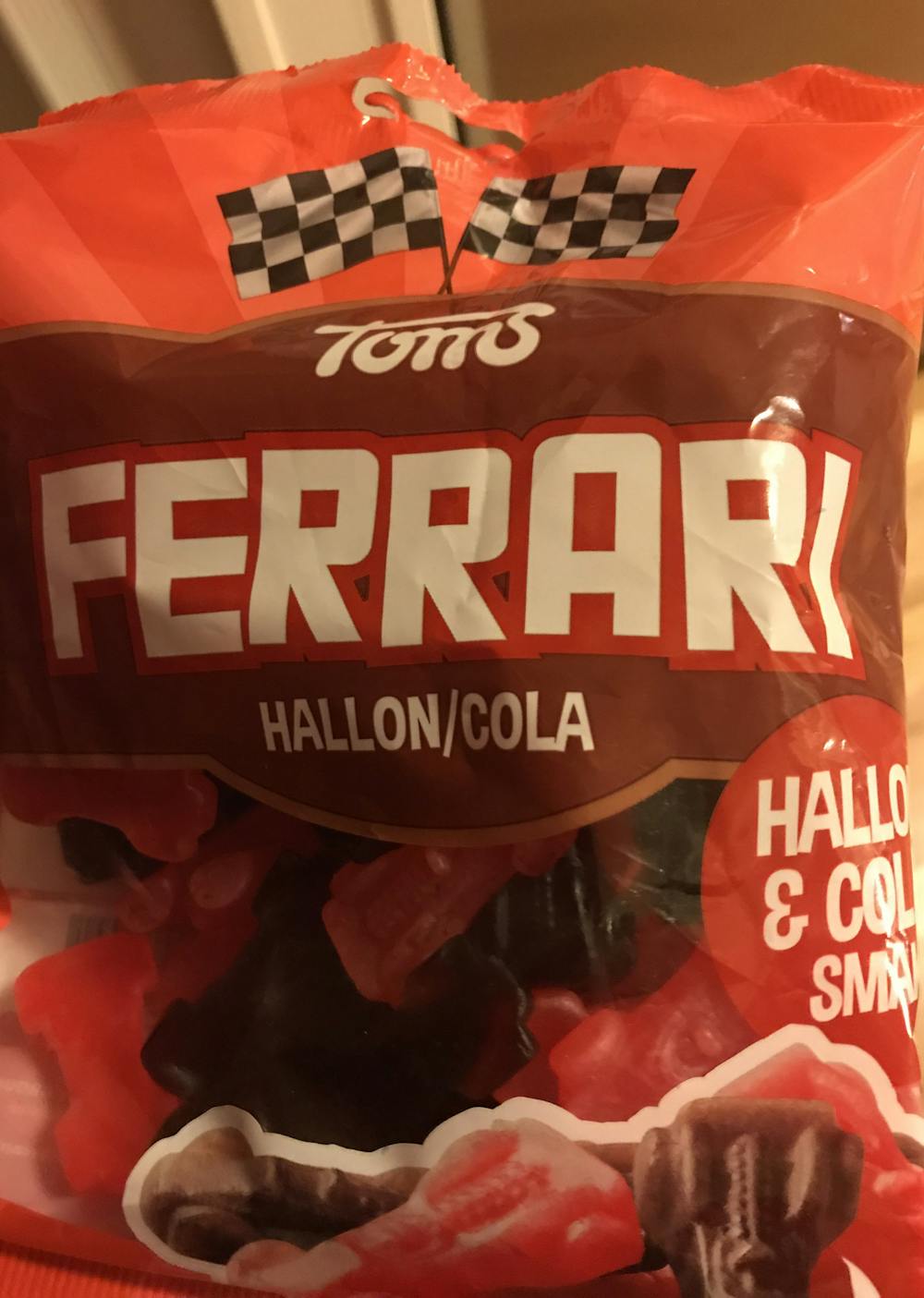 Ferrari, hallon/cola, Toms
