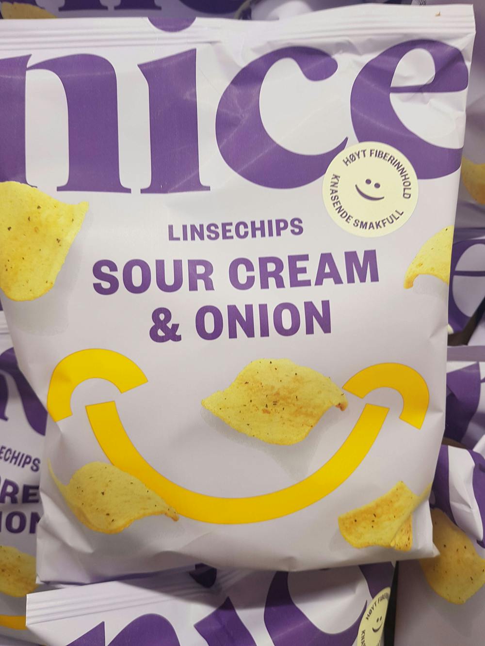 Linsechips sour cream & onion , Nice 