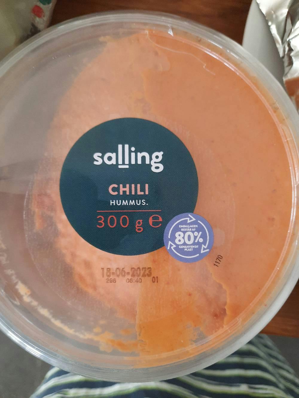 Chilihummus, Salling