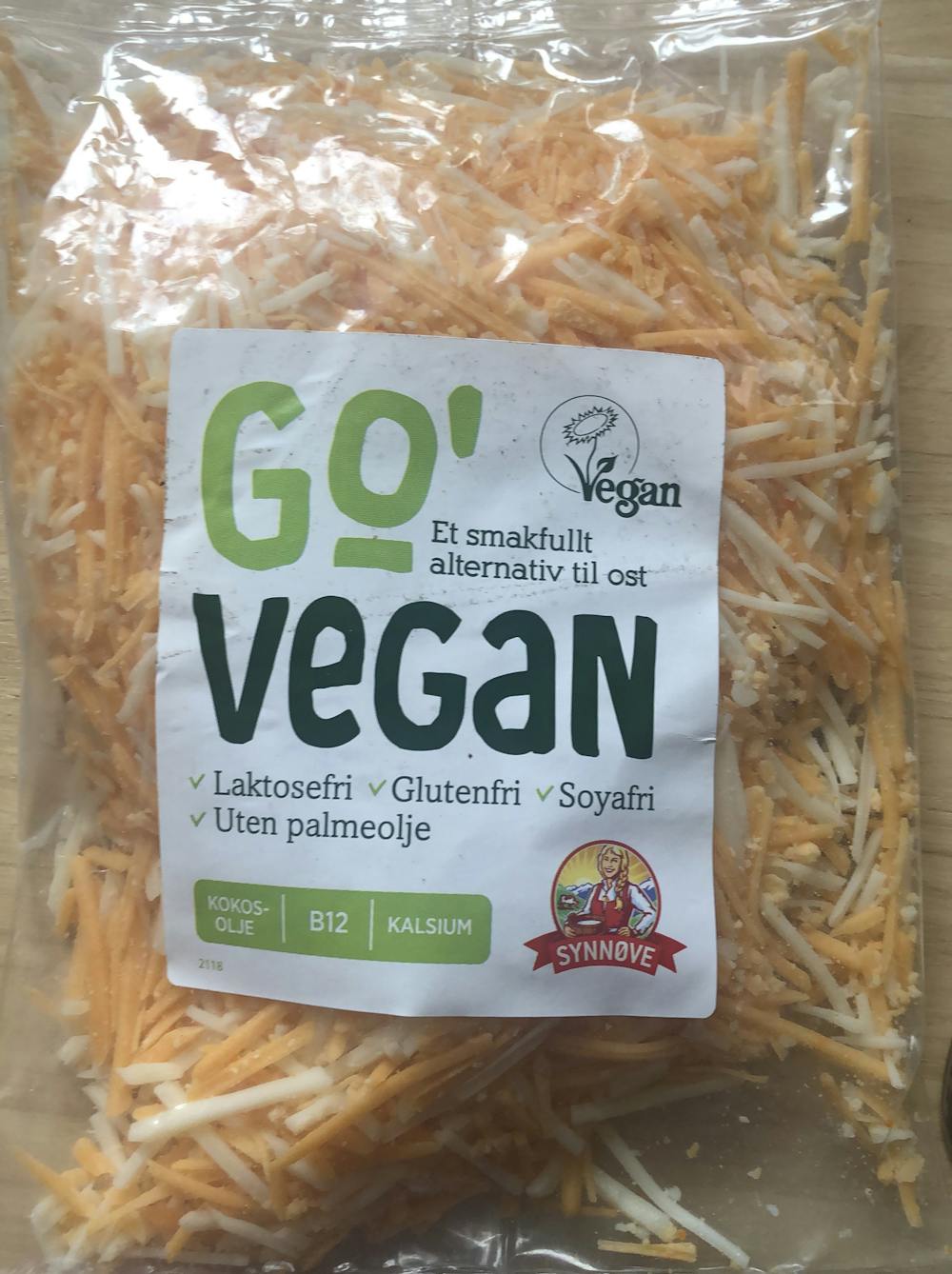 Go' vegan Et smakfult alternativ til ost strøost, Synnøve