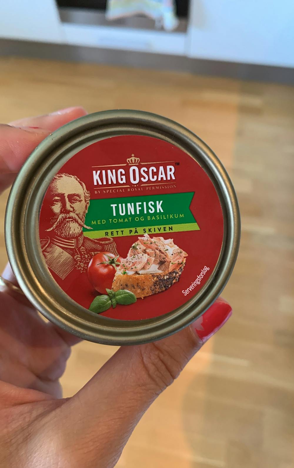 Tunfisk med tomat og basilikum, King Oscar