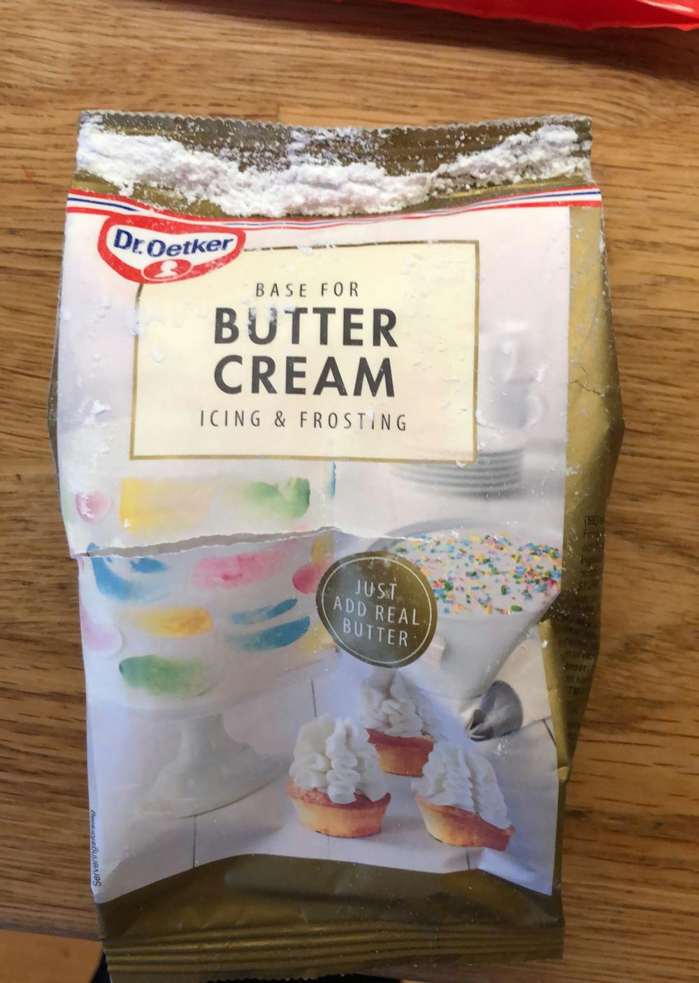 Base for butter cream , Dr.Oetker