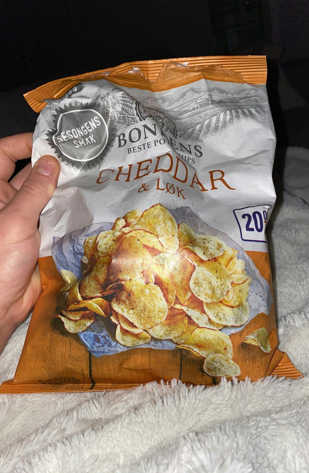 Cheddar & løk, Bondens beste potetchips