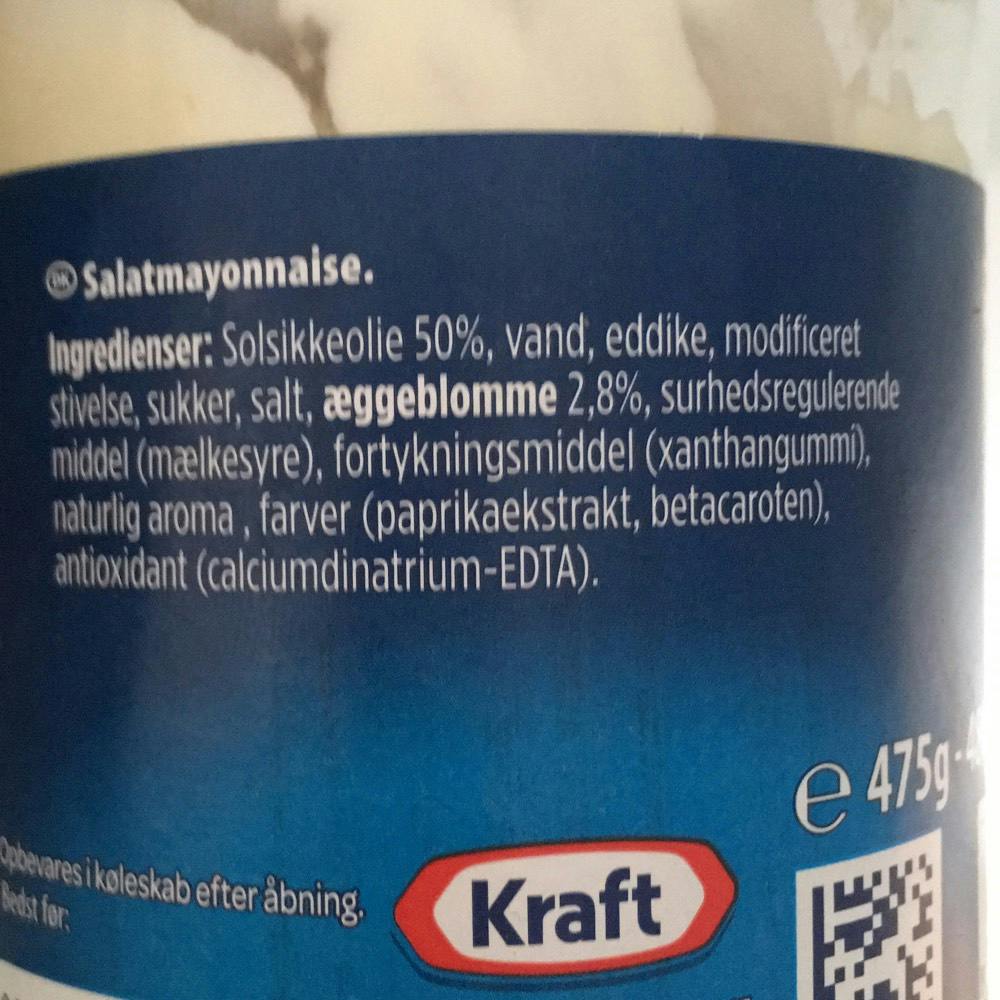 Salatmayonnaise, Kraft