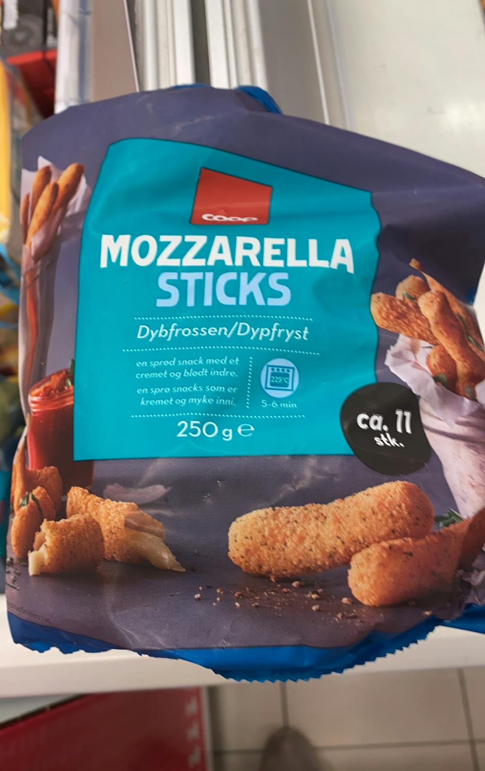 Mozzarella sticks, Coop