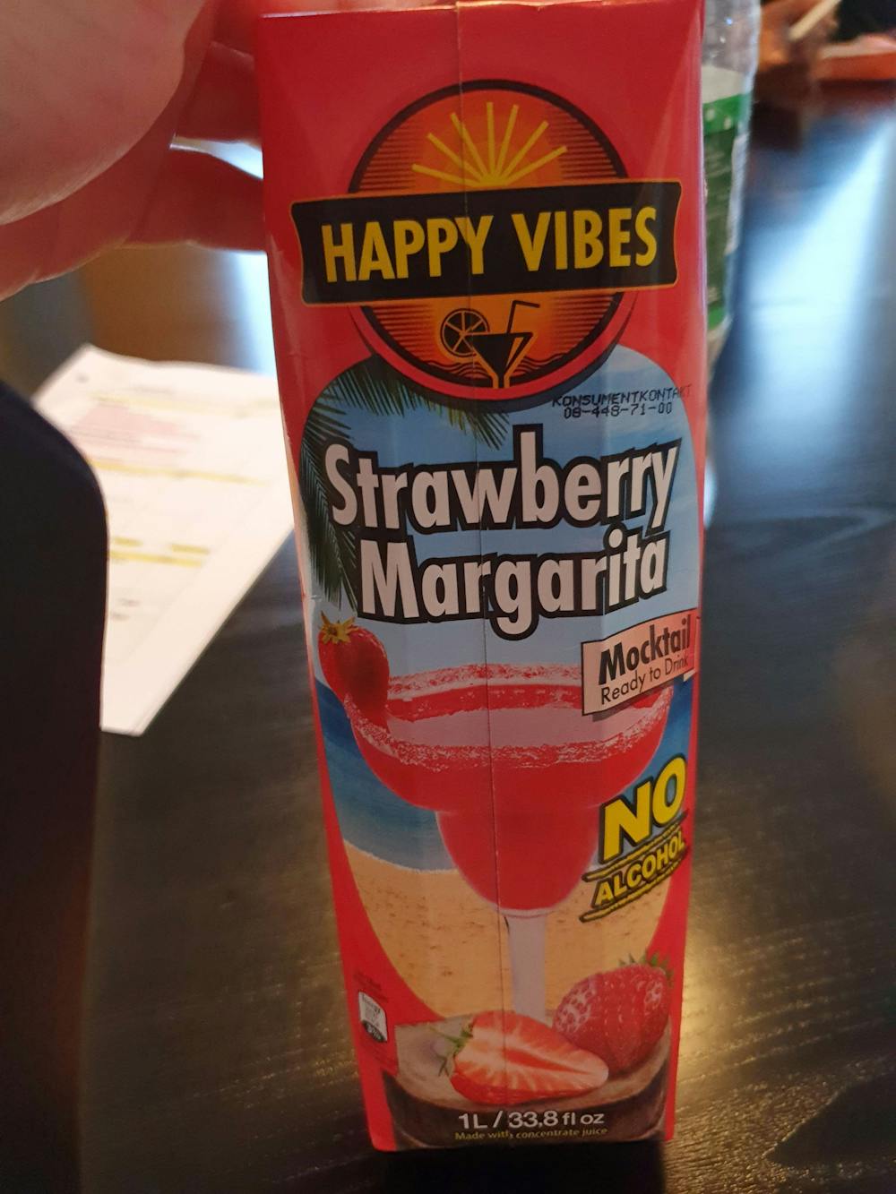 Strawberry margarita no alcohol, Happy vibes