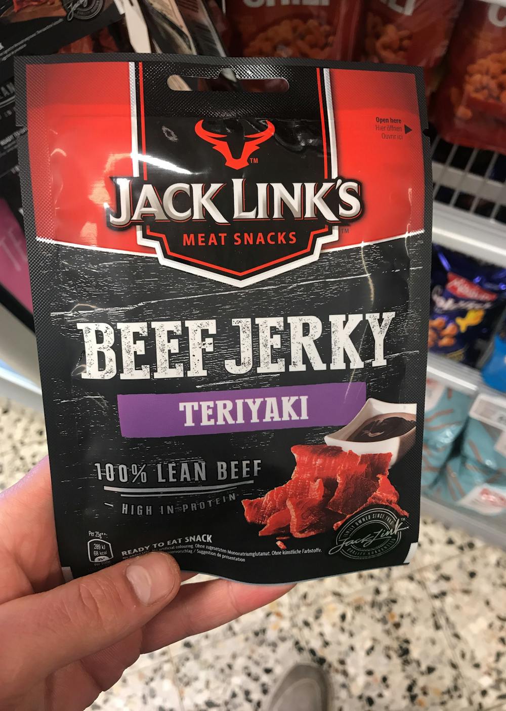 Beef jerky, teriyaki, Jack Links