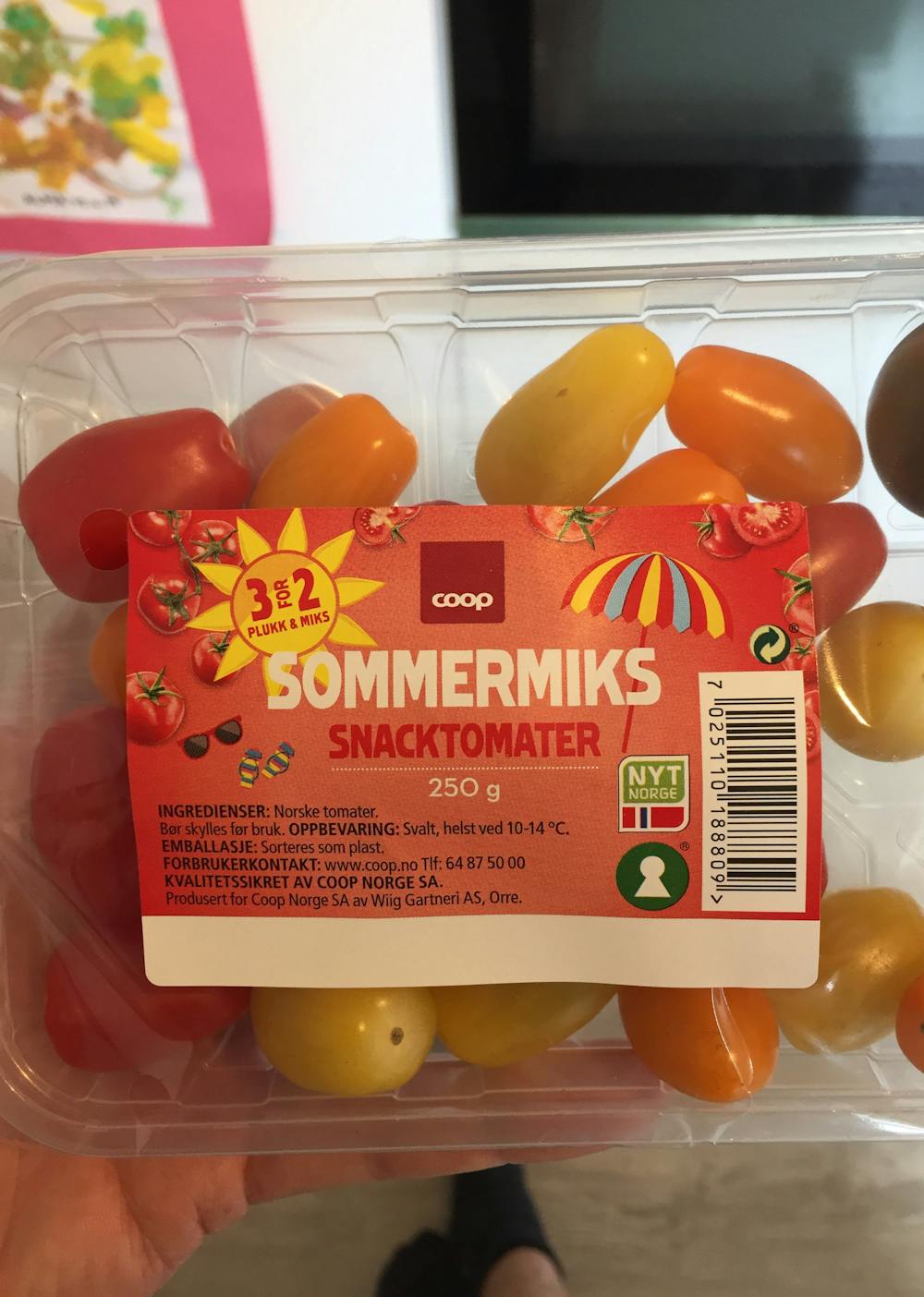 Sommermiks snacktomater, Coop