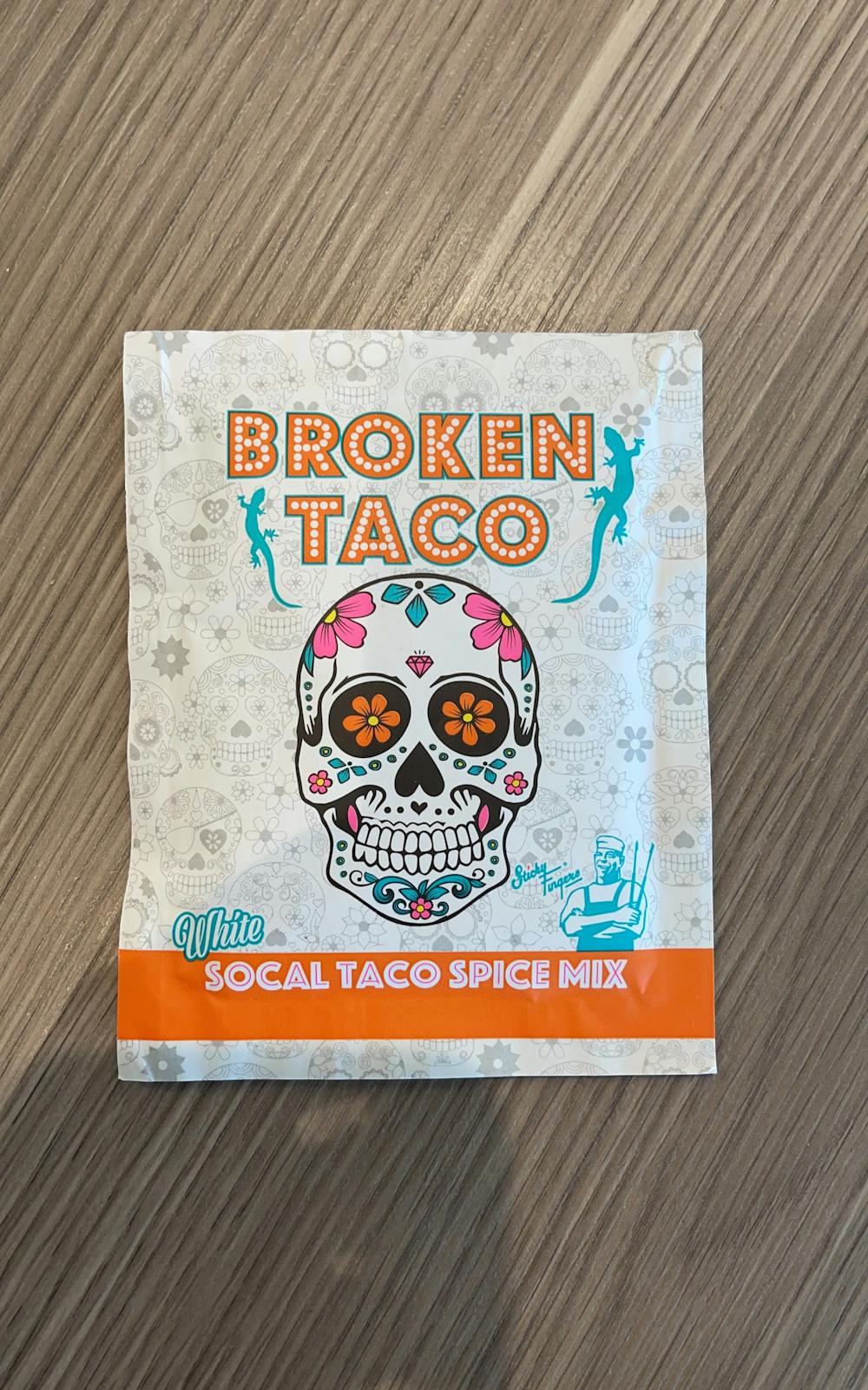 Social taco spice mix, Broken taco