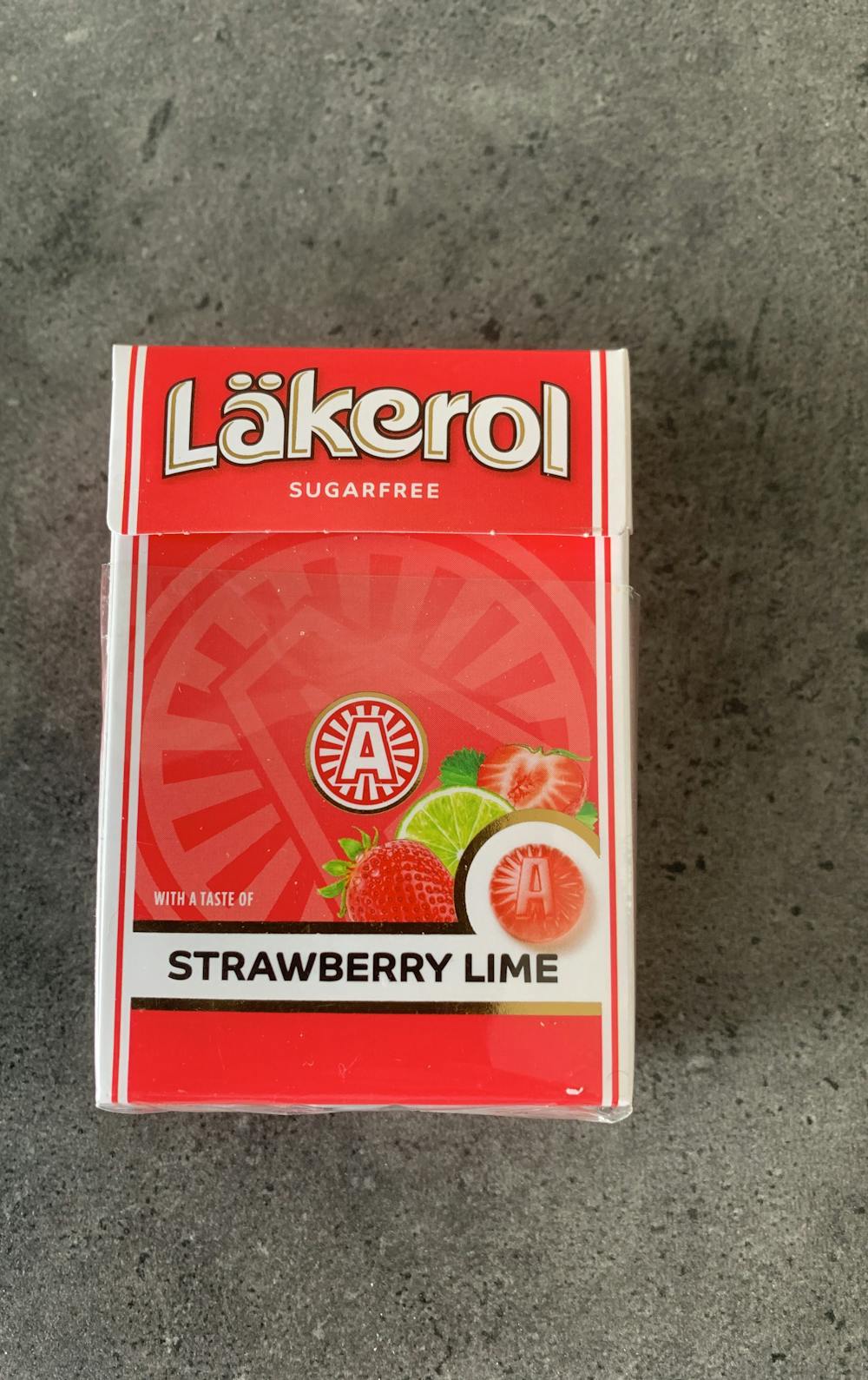 Strawberry lime, Läkerol