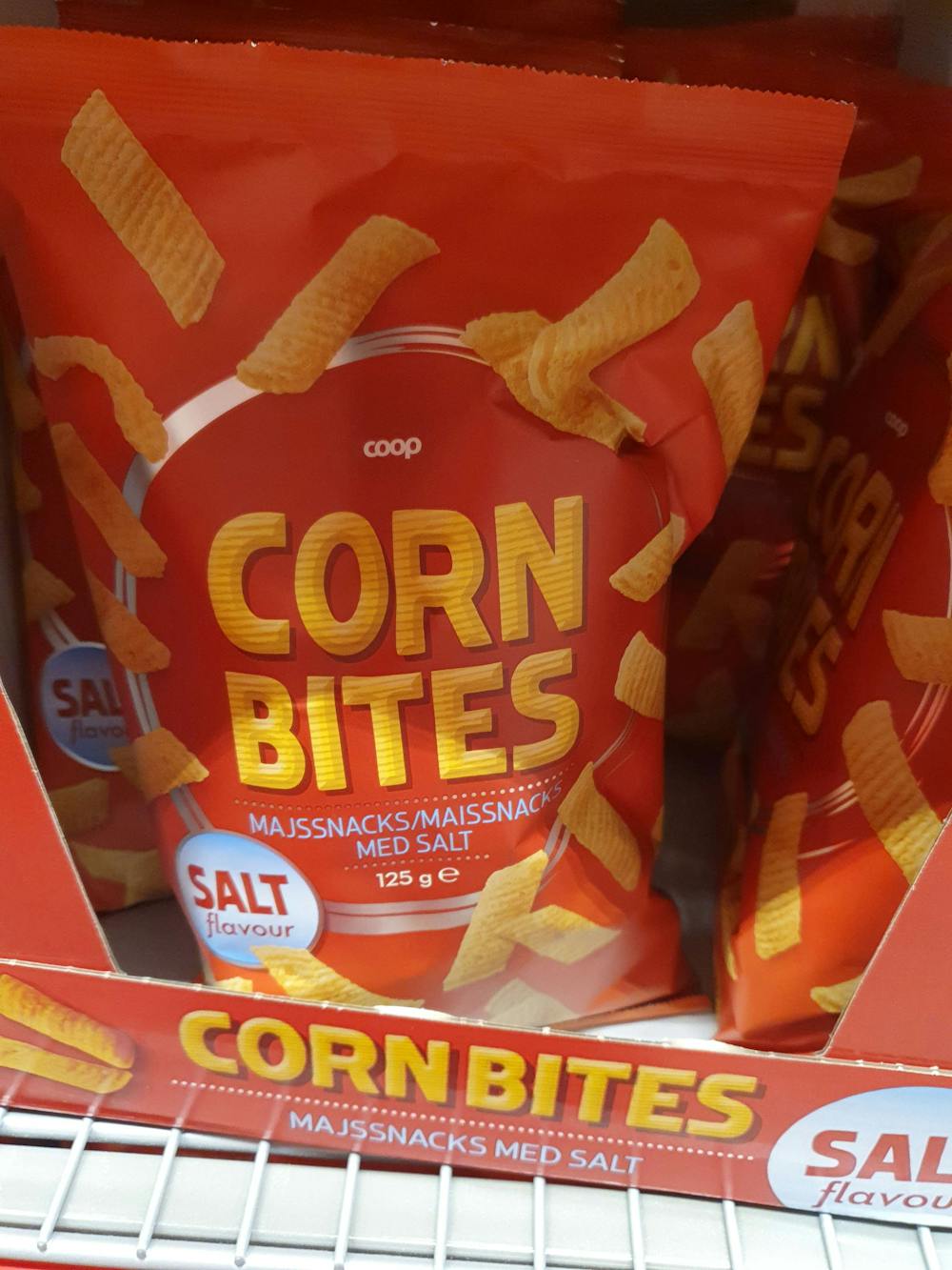 Corn bites, med salt, Coop