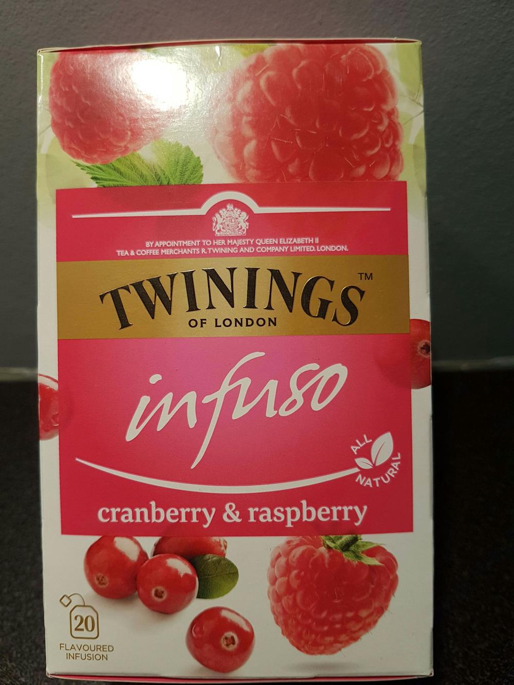 Infuso cranberry & raspberry, Twinings