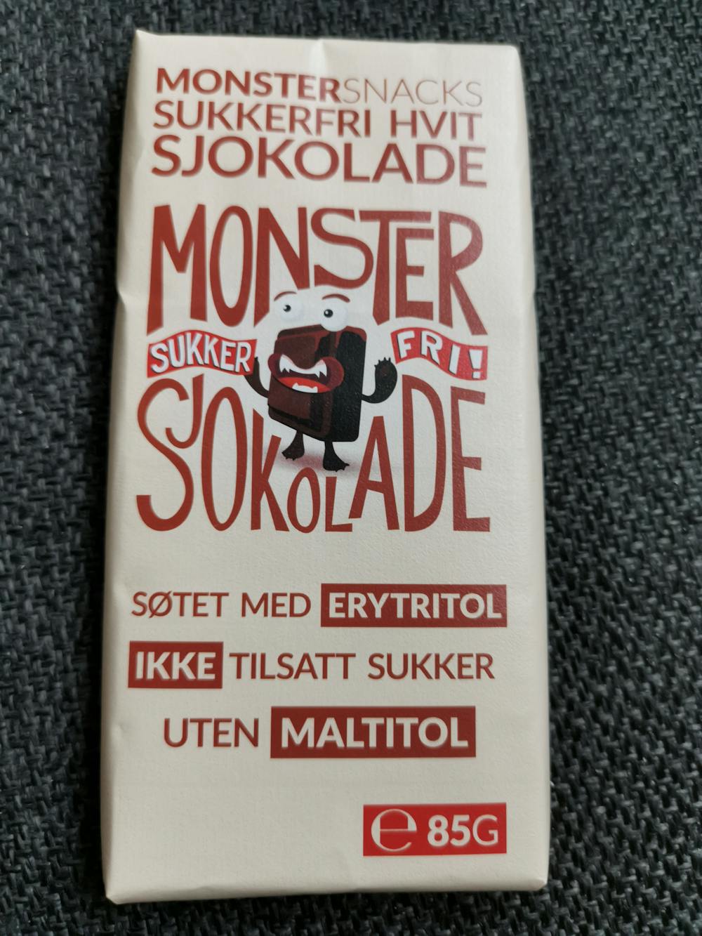 Monster sukkerfri hvit sjokolade, Monster snacks