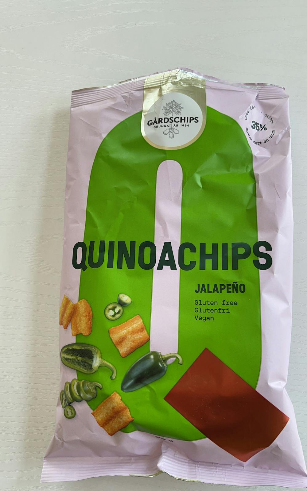 Quinoachips, jalapeno, Gårdschips