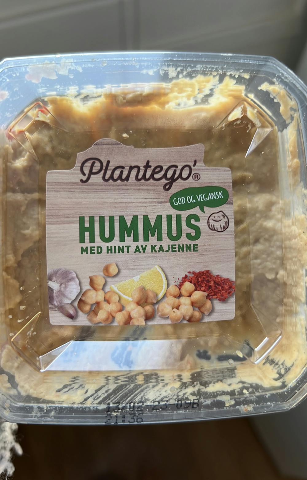 Hummus med hint av kajenne, Plantego’