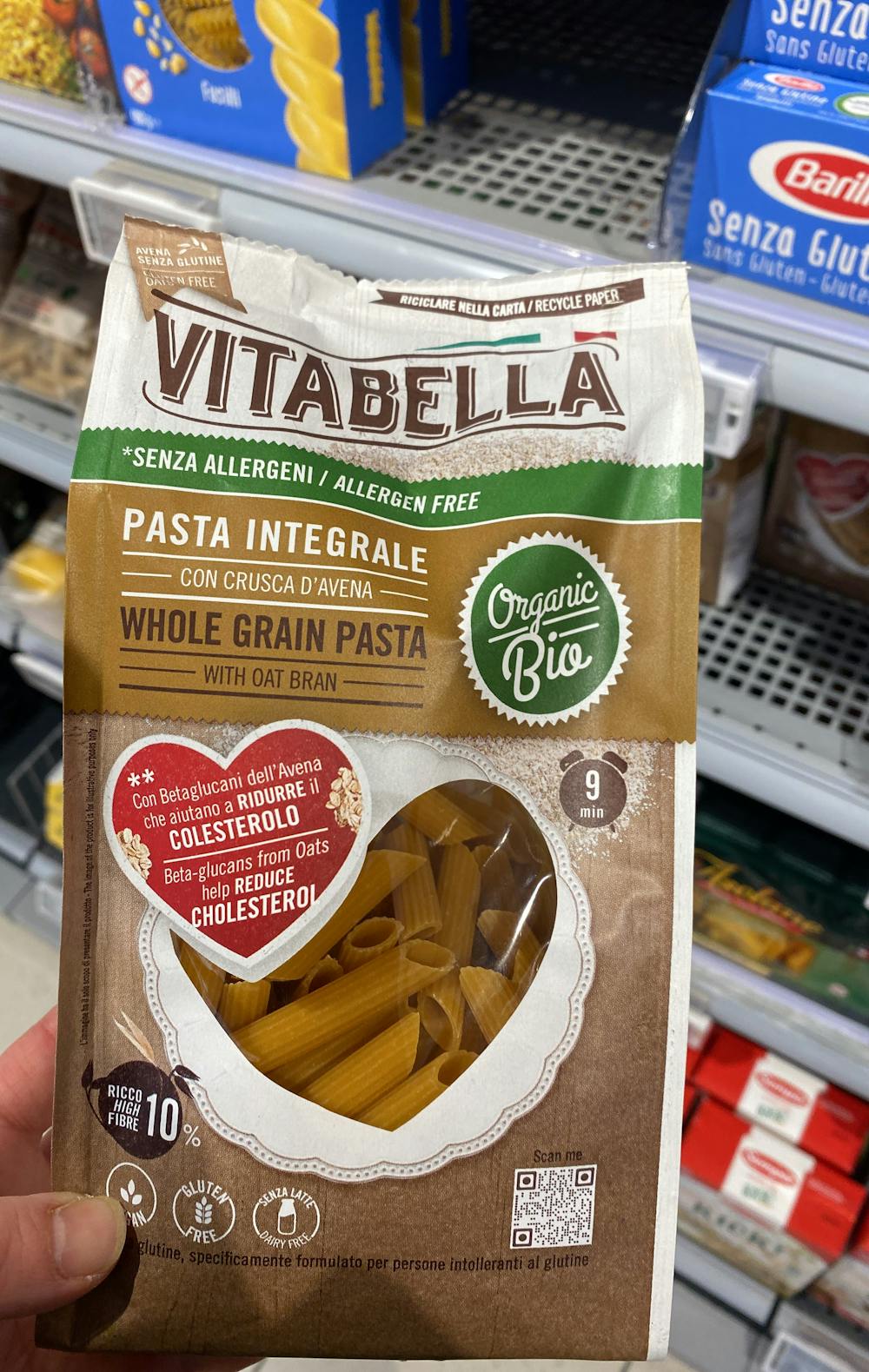 Whole grain pasta , Vitabella