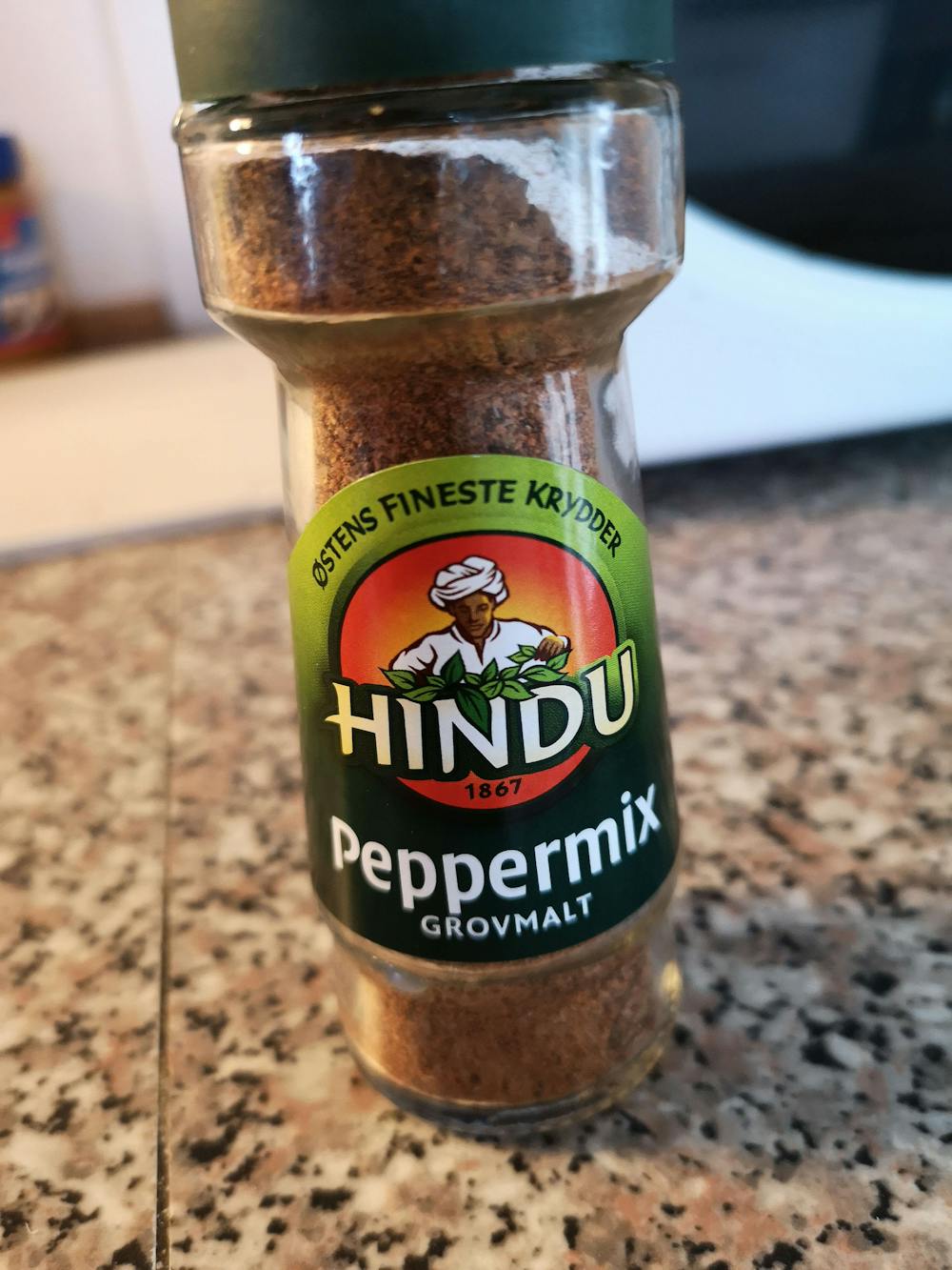 Peppermix grovmalt, Hindo