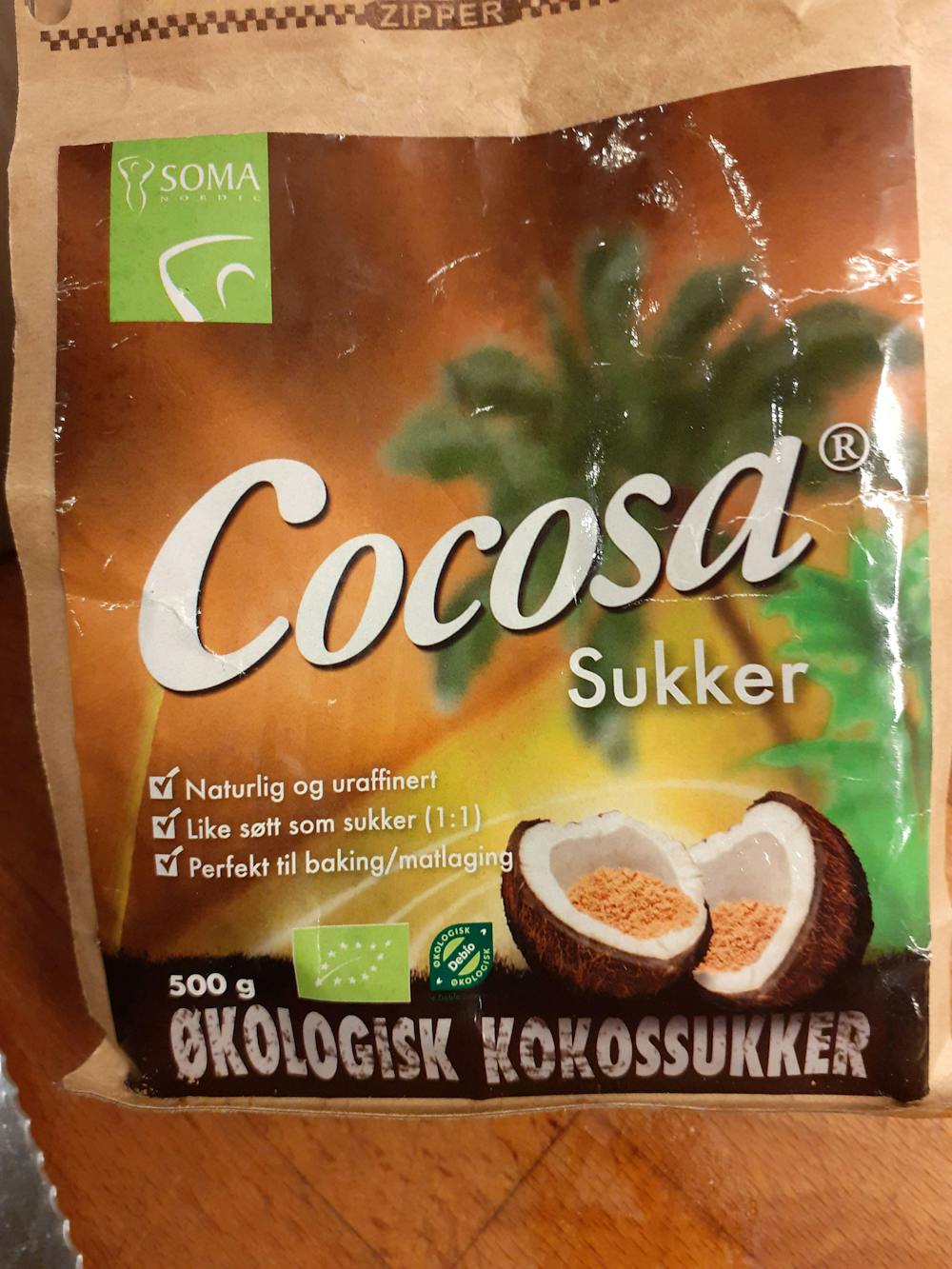 Cocosa sukker, Soma