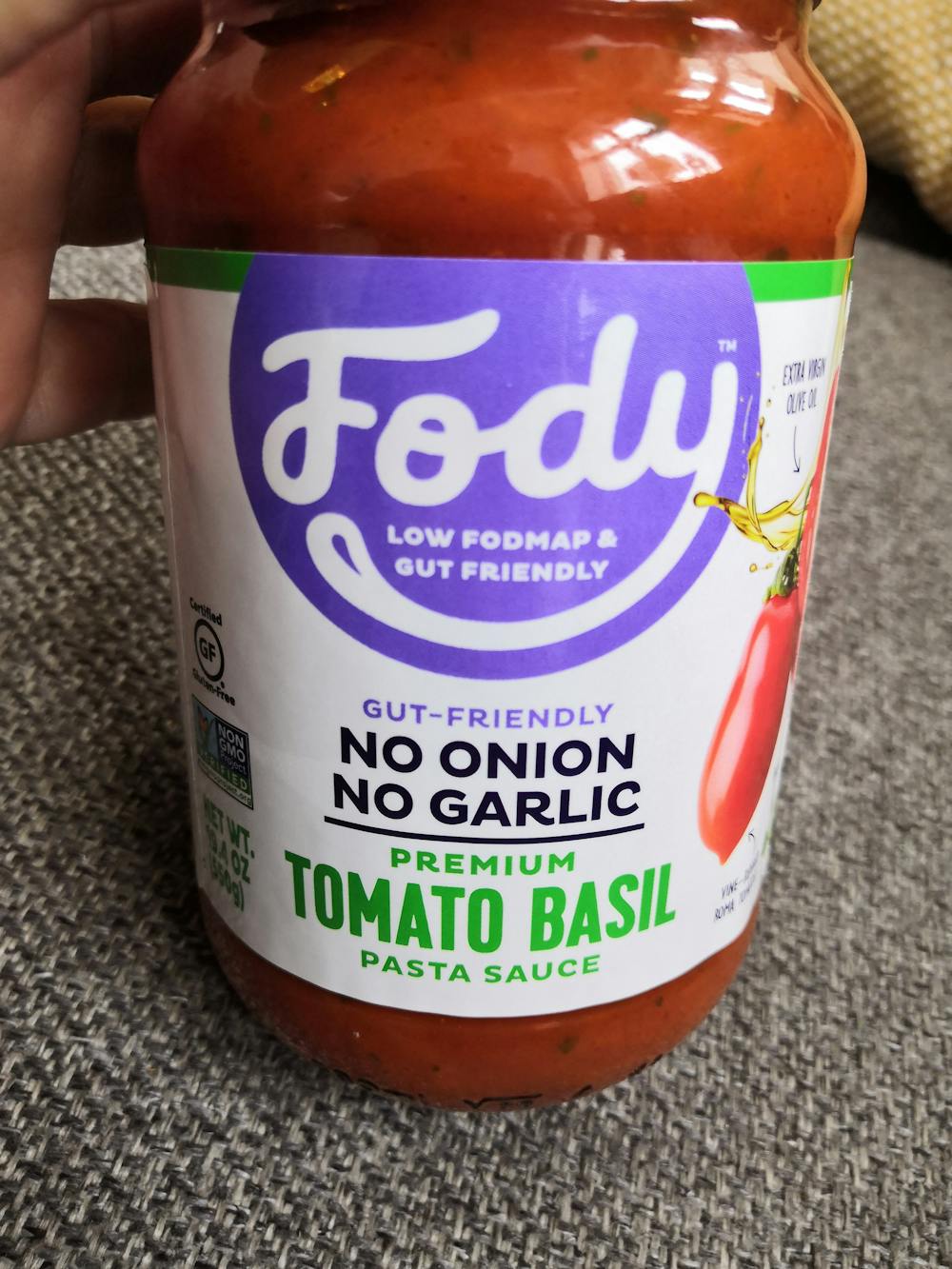 Premium tomato basil pasta sauce, Fody