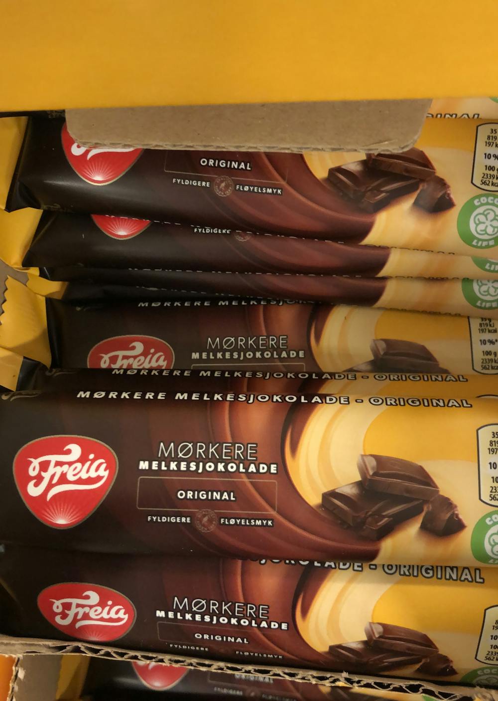Mørkere melkesjokolade original 35g, Freia