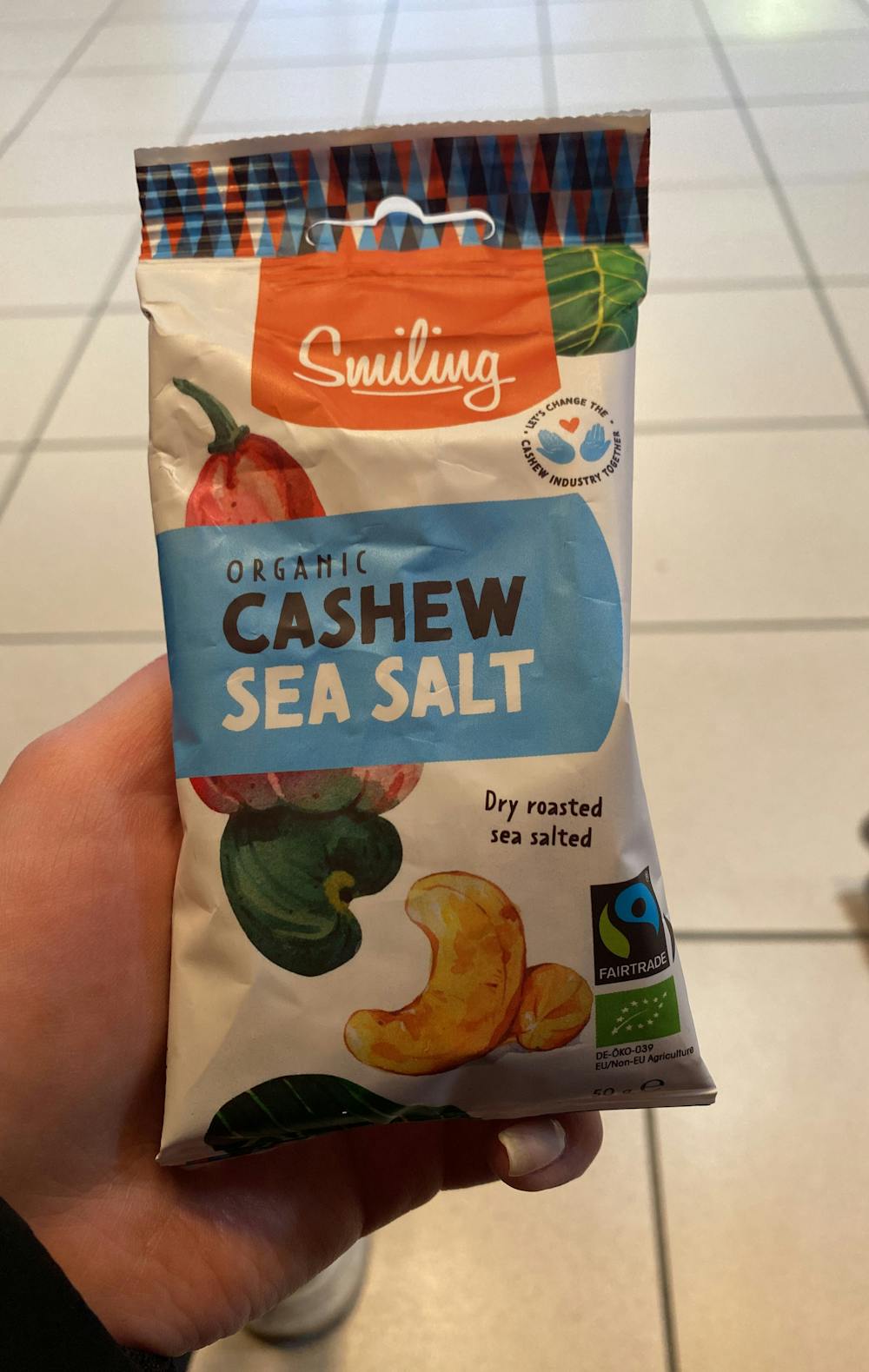 Cashew sea salt , Smiling 