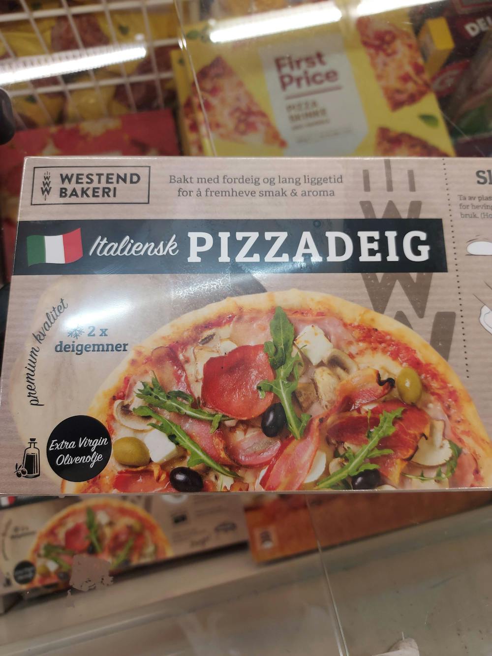 Italiensk pizzadeig , Westend bakeri 